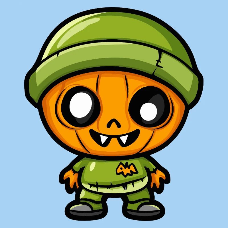 Zombie Halloween Niedlich Comic