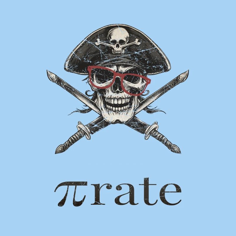 nerd pirate with glasses