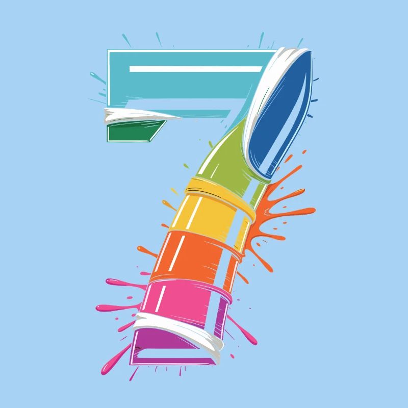 Regenbogen7 Spritzdesign