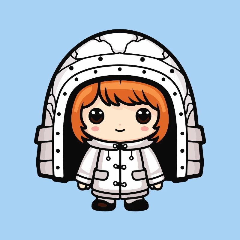 Winter Eskimo Igloo Comic