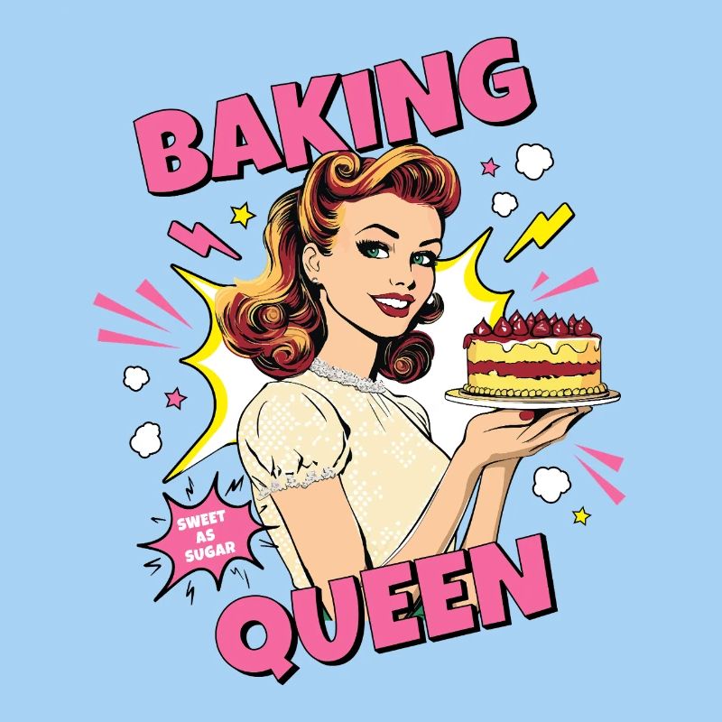 Cuisson Gâteau Cuisson Reine Cuisson Fée Boulanger Pop Art