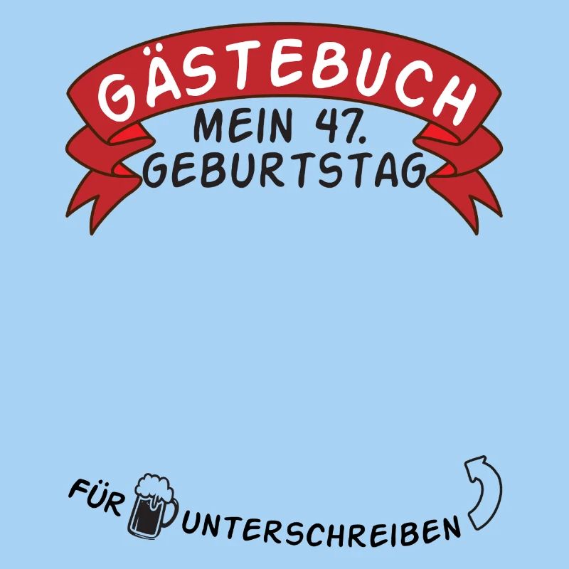 Gästebuch Mein 47. Geburtstag Geschenkidee