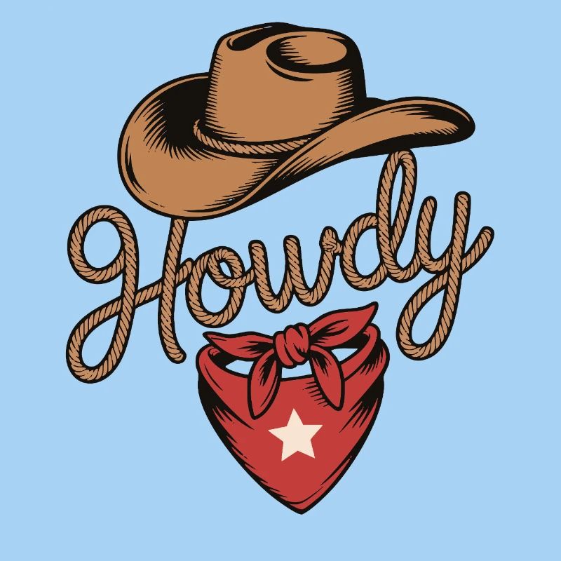 Howdy Cowboy - Conception de corde western