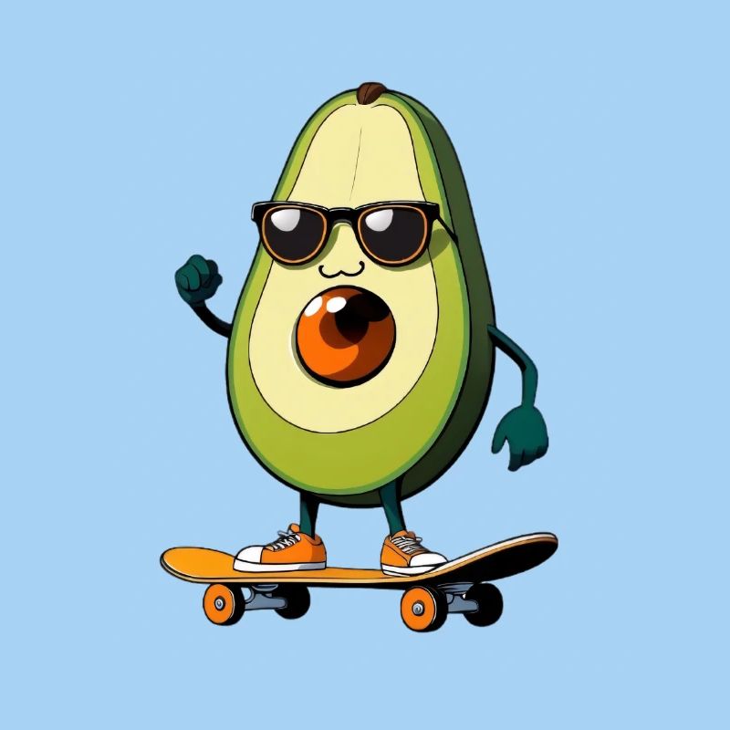 Avocado Skateboard Superstar