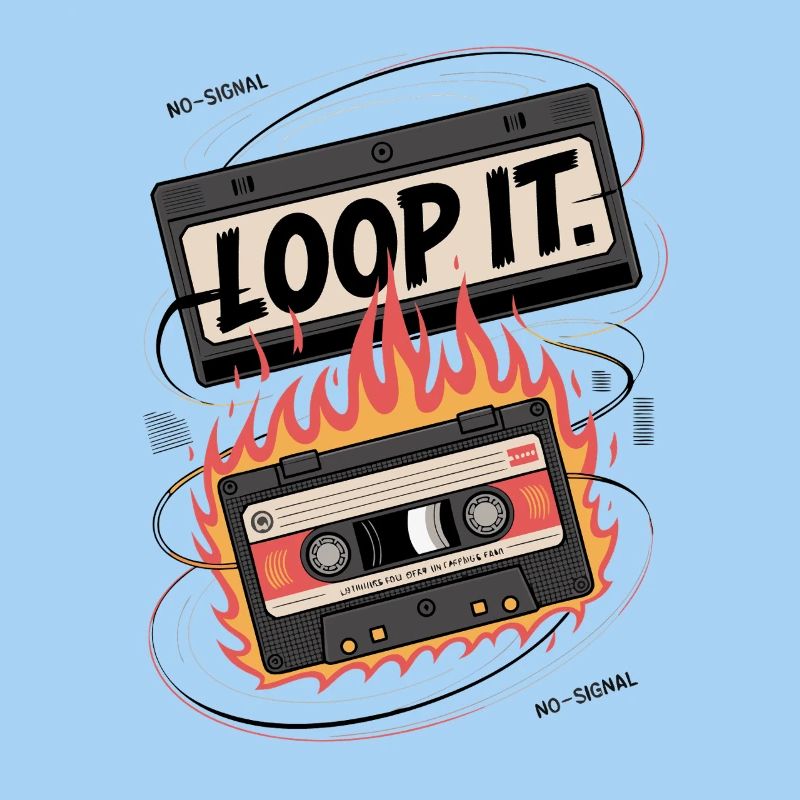 Loop It Flames Cassette