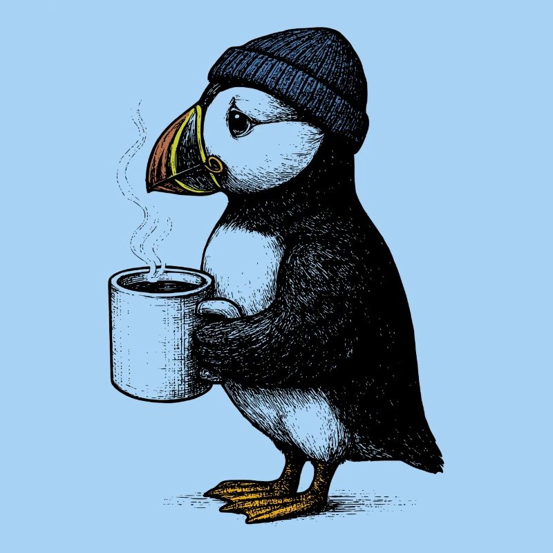 Coffee Puffin