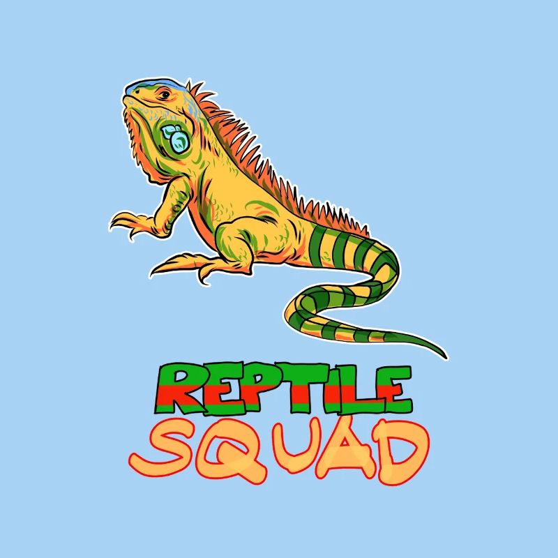 Graphique de l’équipe Iguane de l’Escadron Reptile
