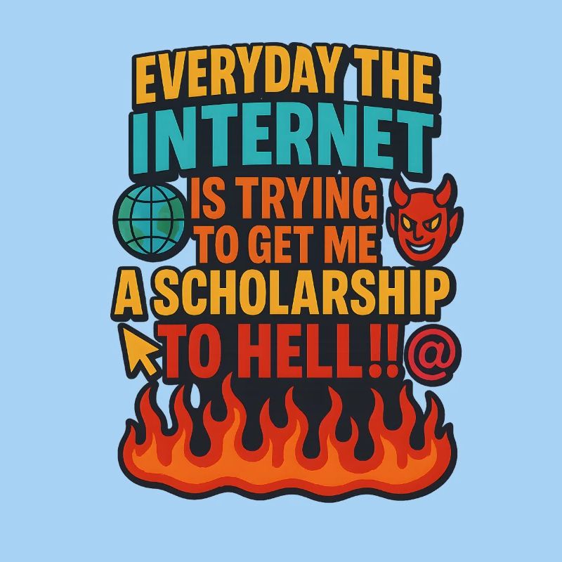 Internet Scholarship to Hell Meme, Funny 