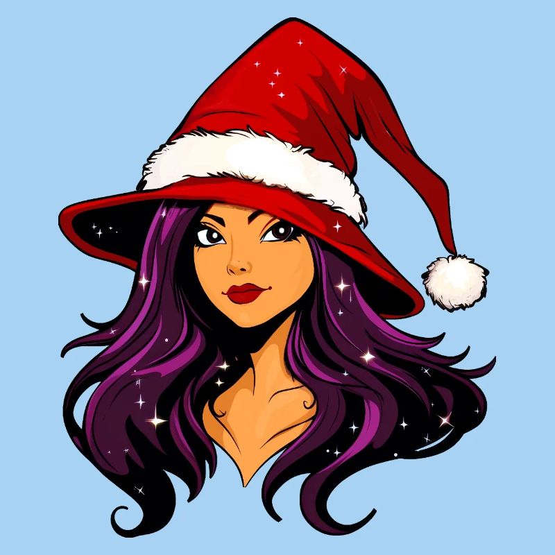 Hexe Weihnachtsfrau