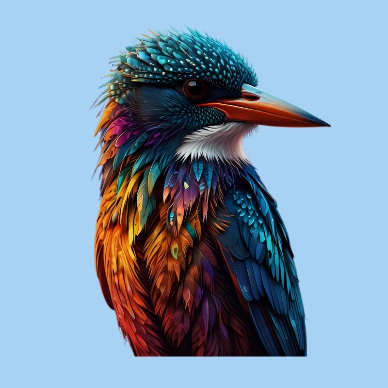 Bunter Eisvogel Farbenspiel
