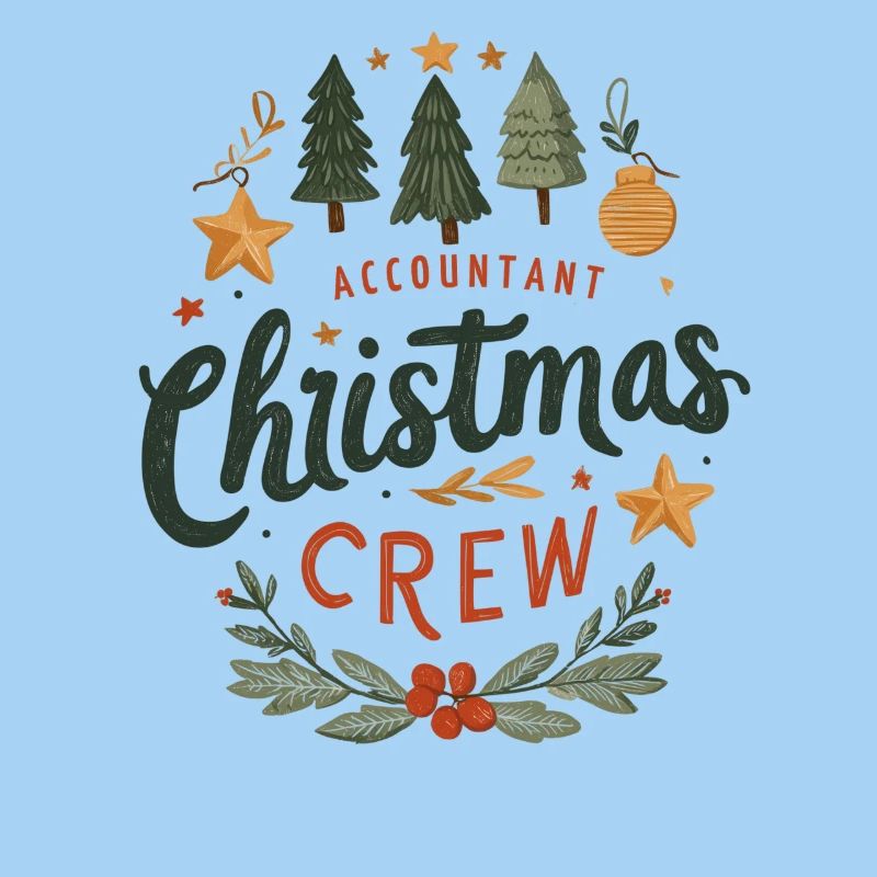 Comptable Christmas Crew Tee