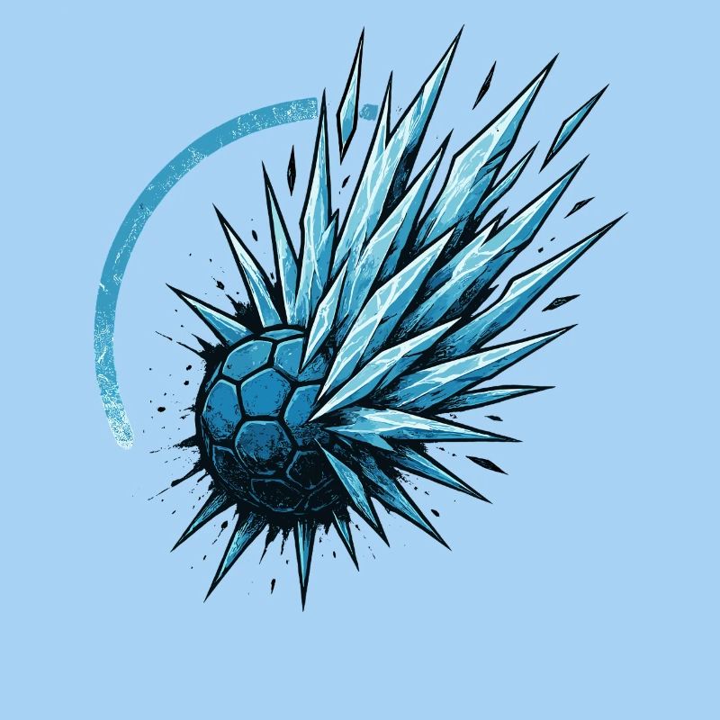 Handball Eis Ball, eiskalter Wurf, Coolness