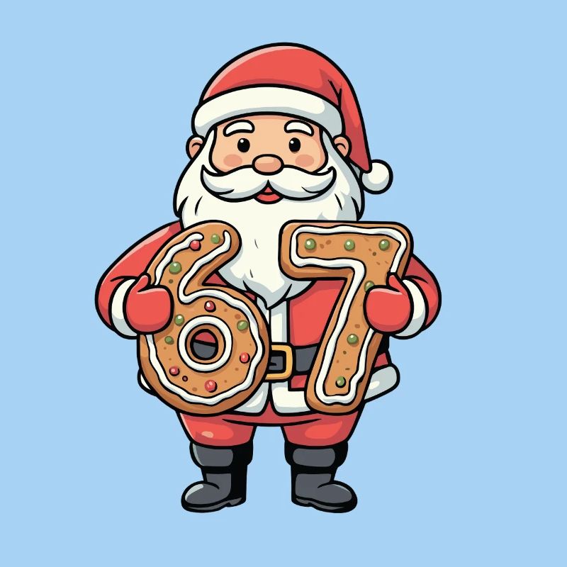 Santa 67 Meme-Keks-Ziffern