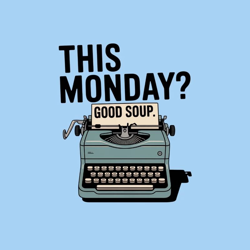 This Monday Good Soup Typewriter Meme