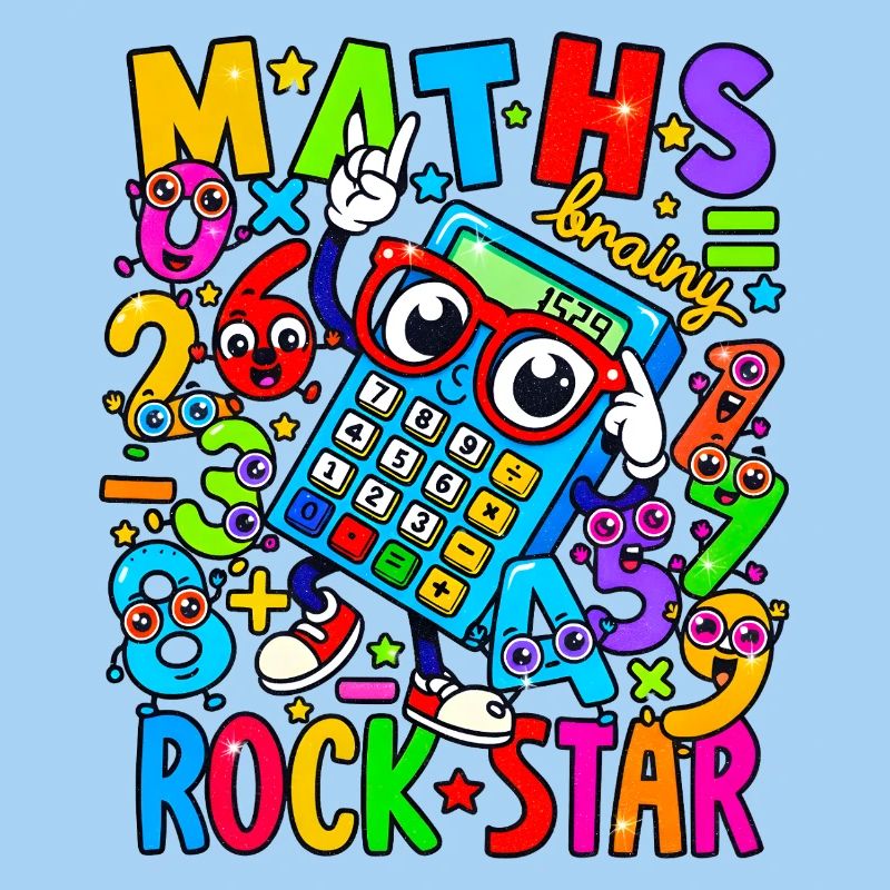 Math Rock Star Rechner Neon