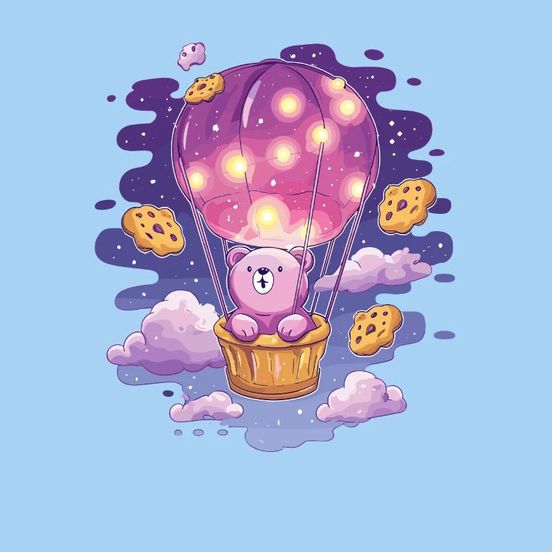 Bear balloon in cookie heaven