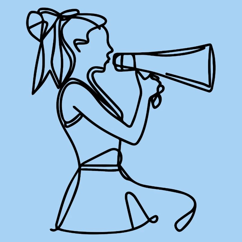 Cheerleader Drawing