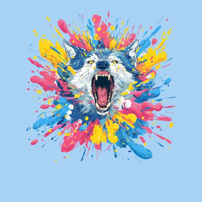 Wolfsruf in Farbschleuder