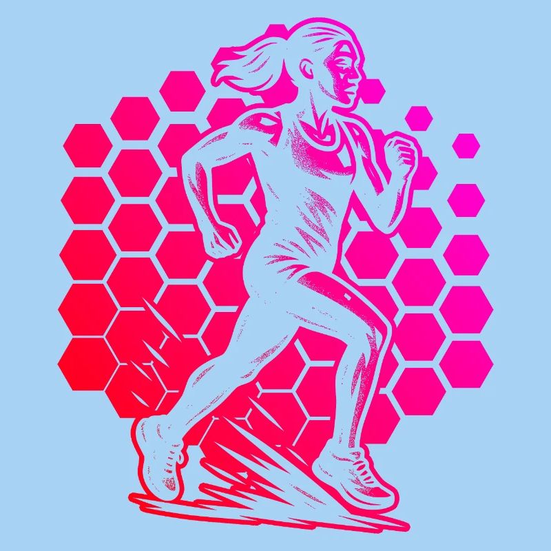 Modernes Running Artwork