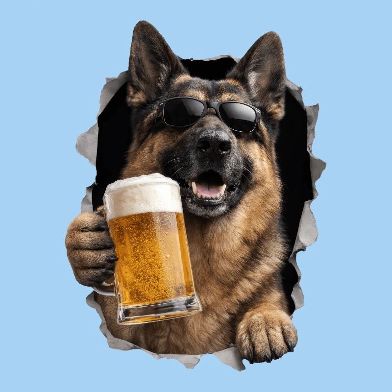 Deutscher Schäferhund Bier