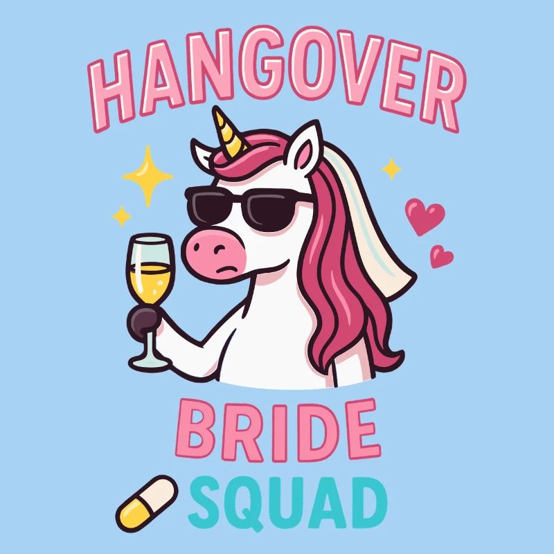 Hangover Bride Squad, JGA Einhorn Team