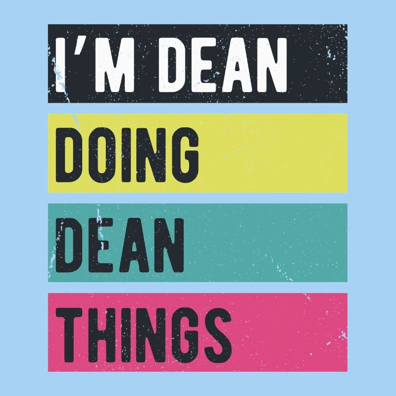 I’m Dean Doing Dean Things Retro Colors