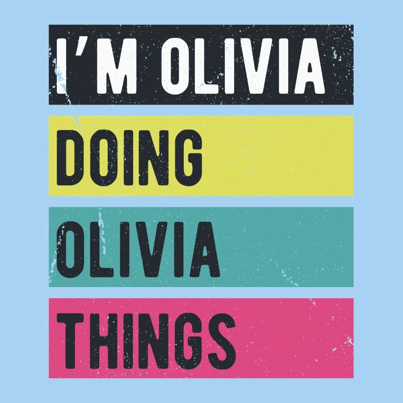 Ich bin Olivia und mache Olivia Dinge Retrofarben