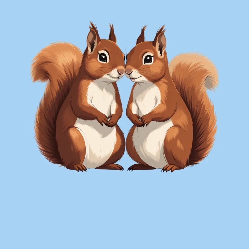 Twin Squirrel Lovers