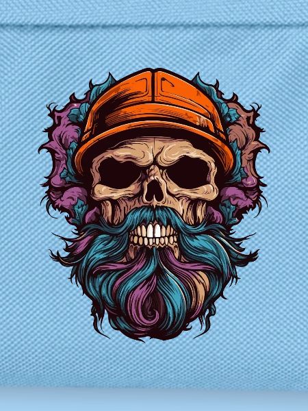 Totenkopf mit Bart