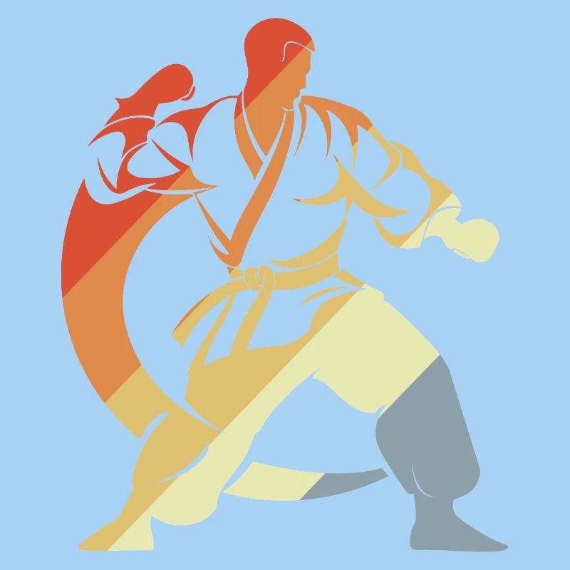 Karateka Skizze