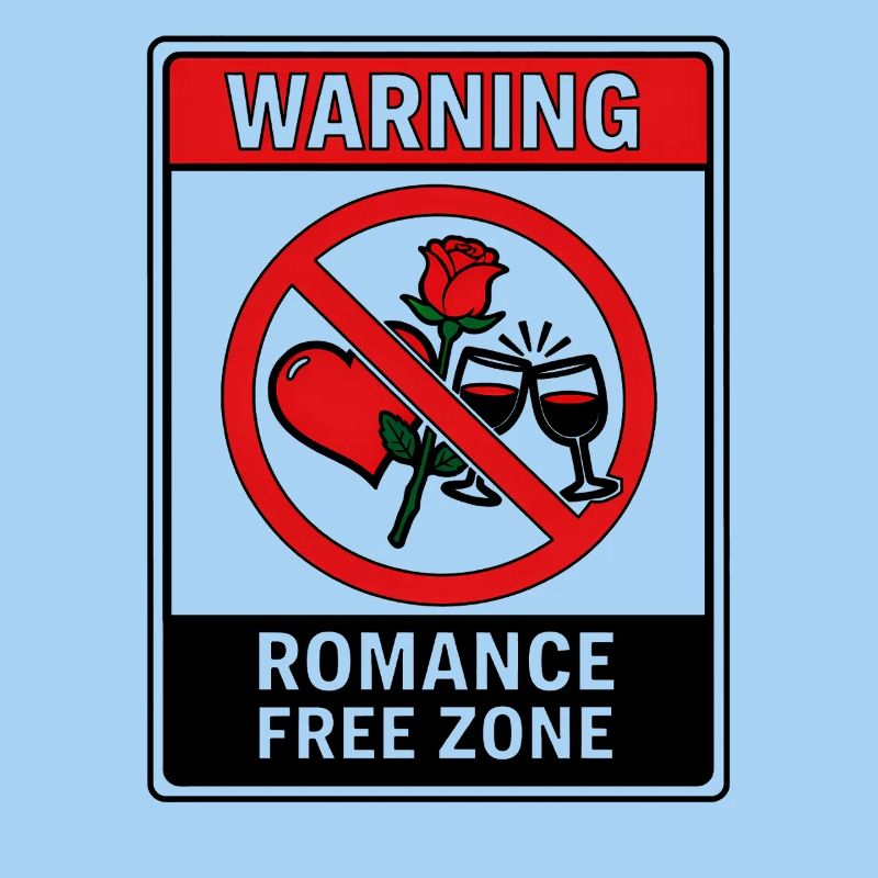 Warning Romance Free Zone