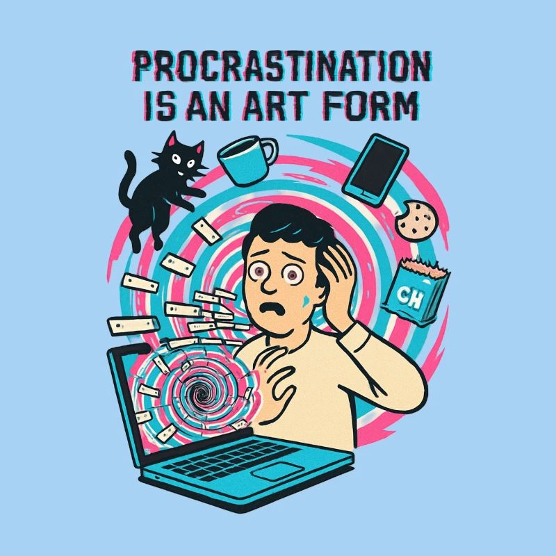 Procrastination : L'Art du Télétravail et du Rush