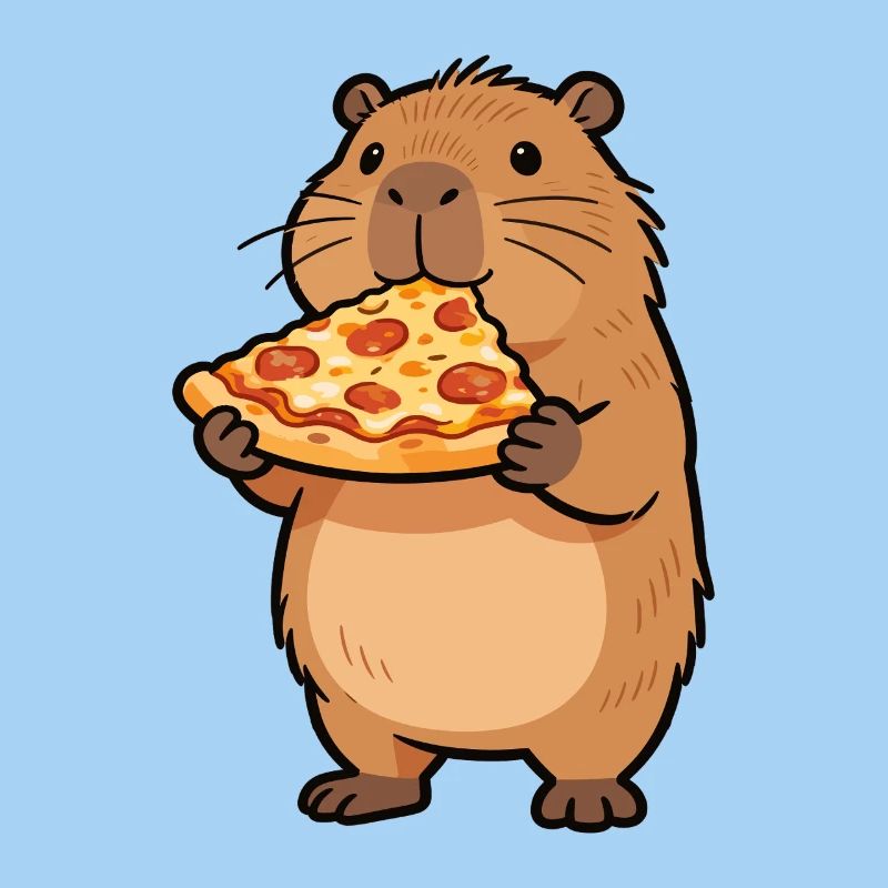 Pizza Hamster Motiv