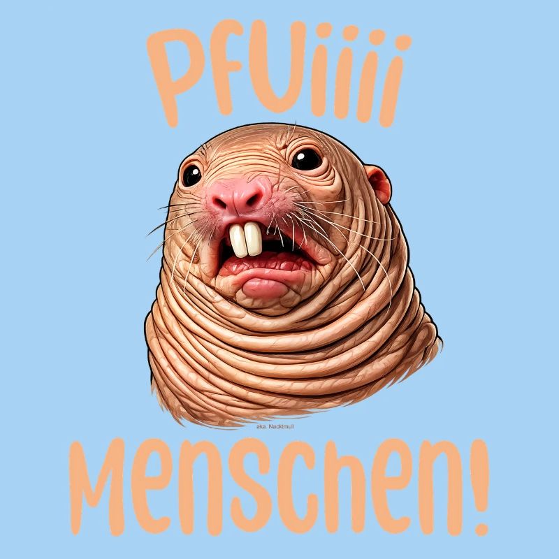 Ugh, people, I hate people, naked mole rat