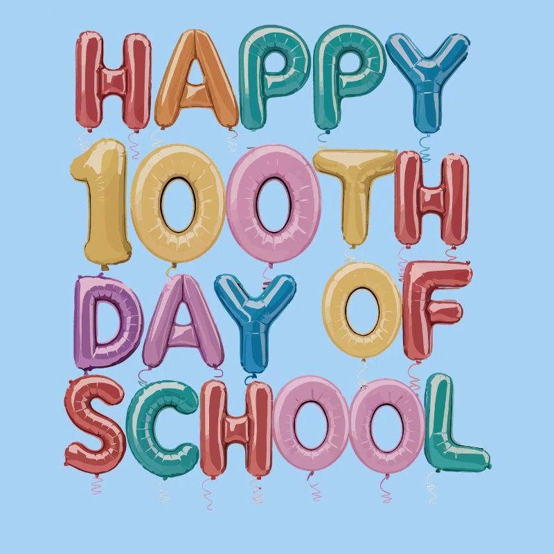 Conception de ballons du centième jour d’école