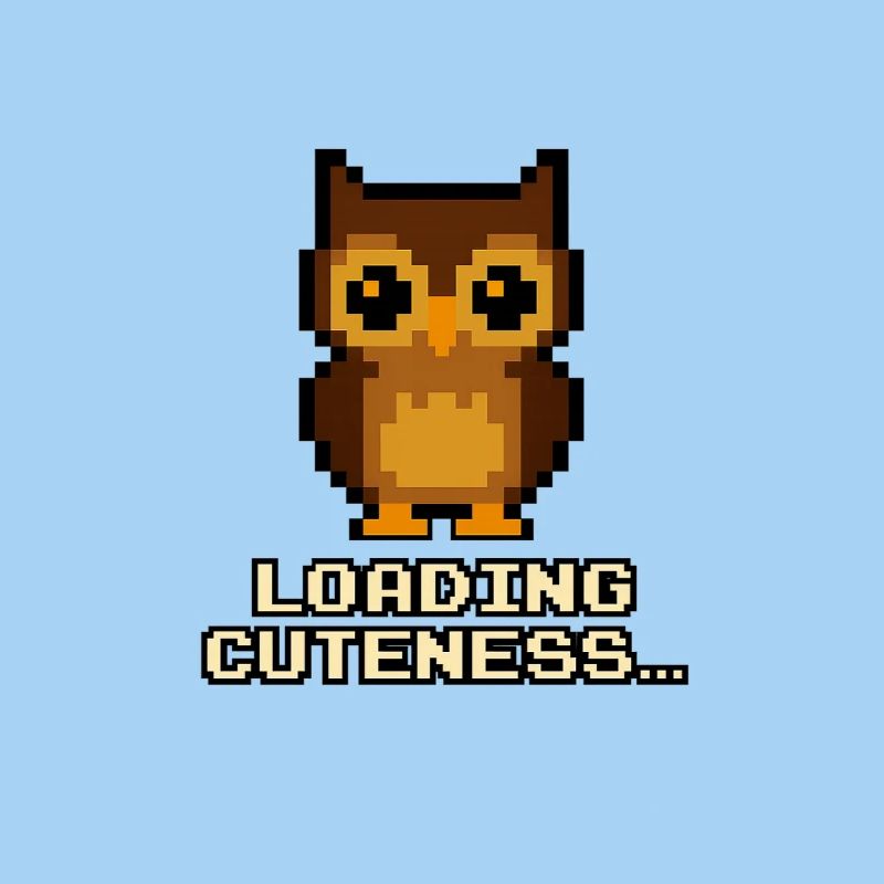 Pixel Eulen Loading Cuteness