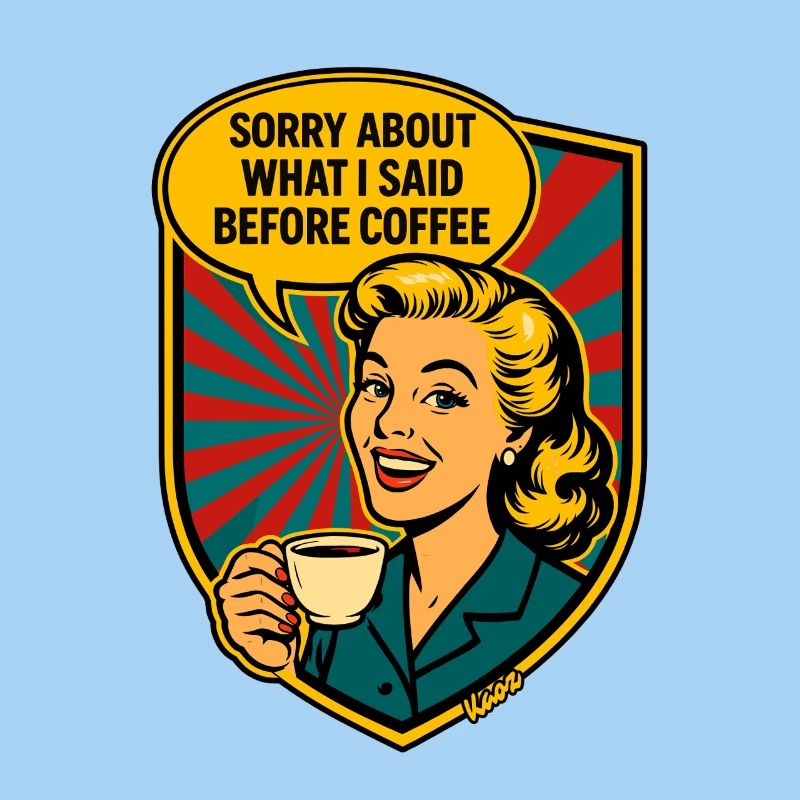 Bevor Kaffee – Retro Meme