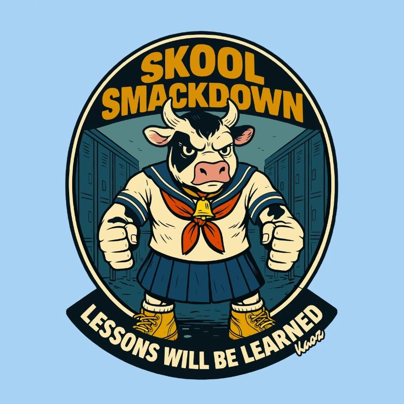 Affrontement de vaches à l’école