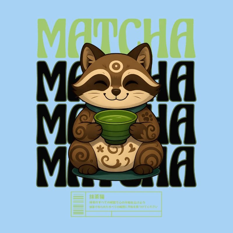 Matcha Kitten Maneki Neko