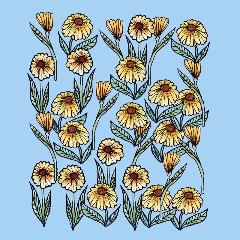 Sunlit Daisy Blumenmuster
