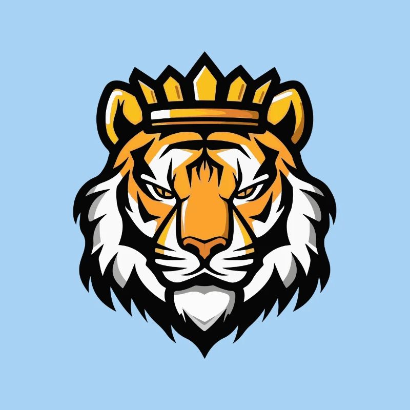 Tiger Kopf Krone