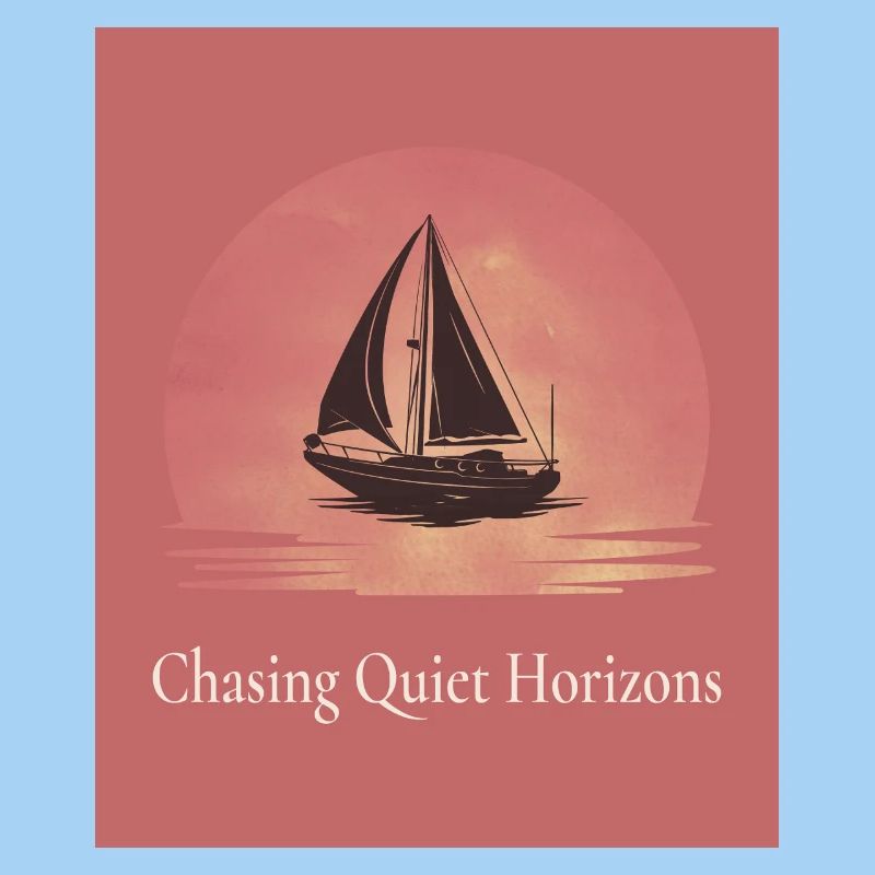 À la poursuite d’horizons tranquilles – Affiche de voile