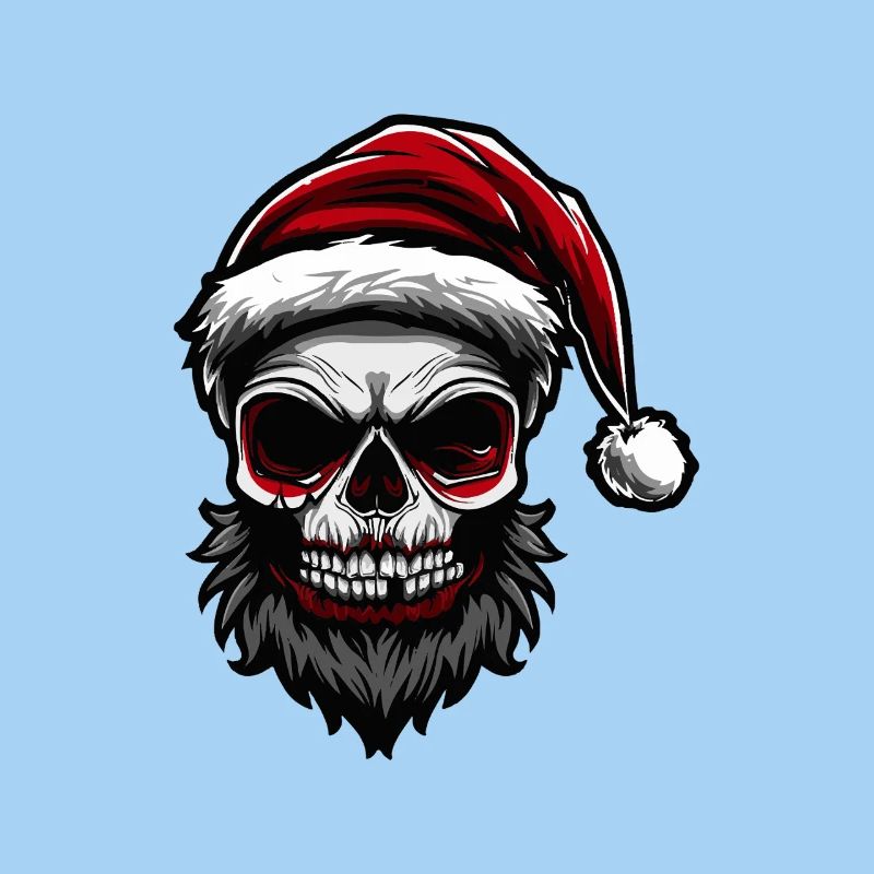 Weihnachtsmann Totenkopf