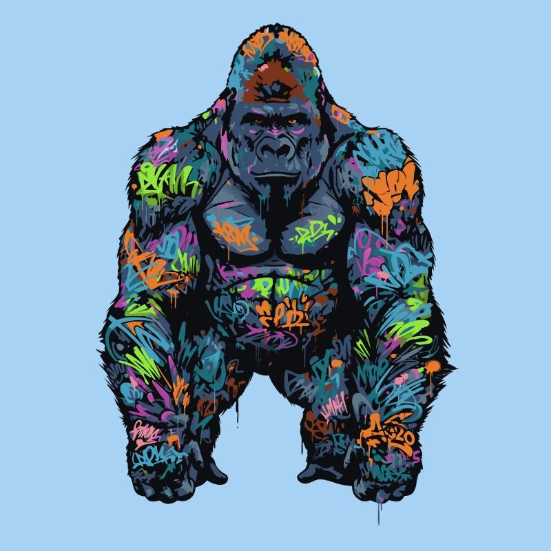 Gorille graffiti