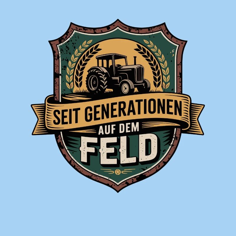  Seit Generationen Auf Dem Feld Traktor Bauer