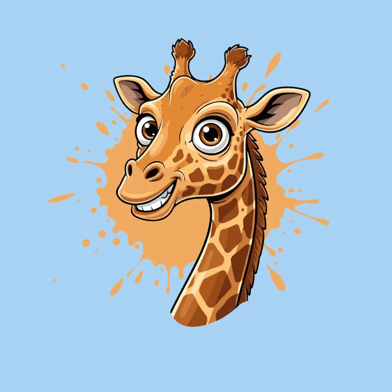 Dessin animé Girafes Splash