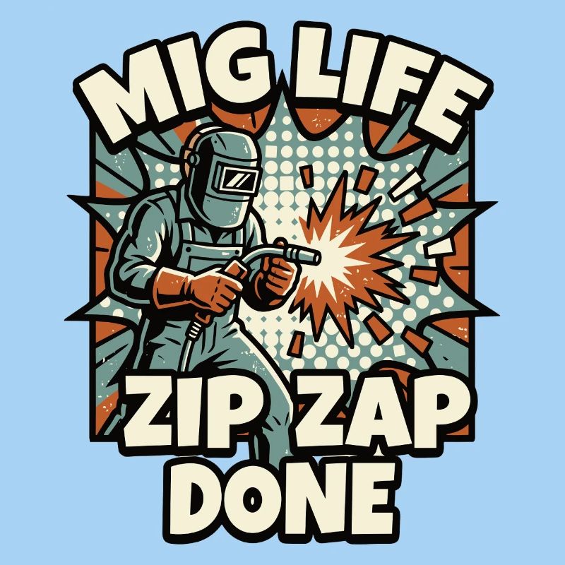 WELD MODE ZIP ZAP DONE Saying