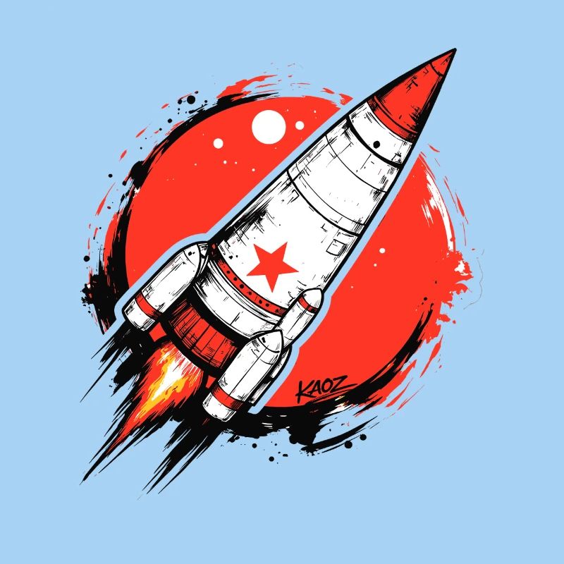 Crimson Rocket Splash-Artwork