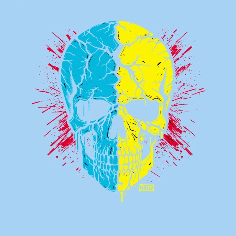 Skull Split Neon Palette