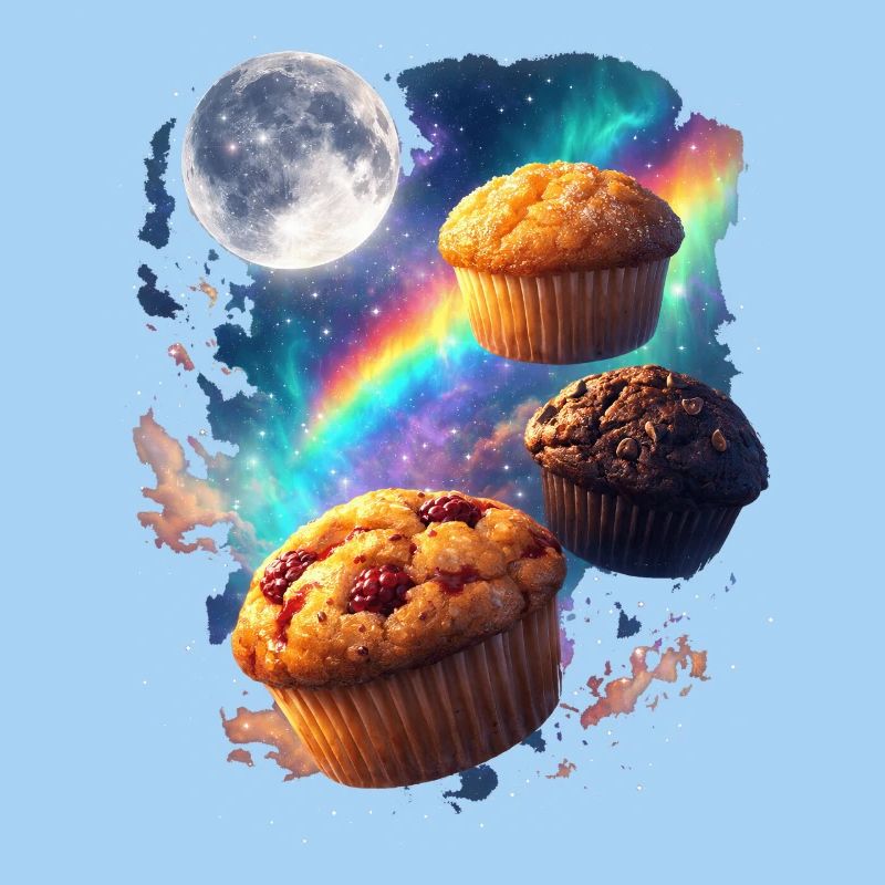 Space muffins cosmic delight